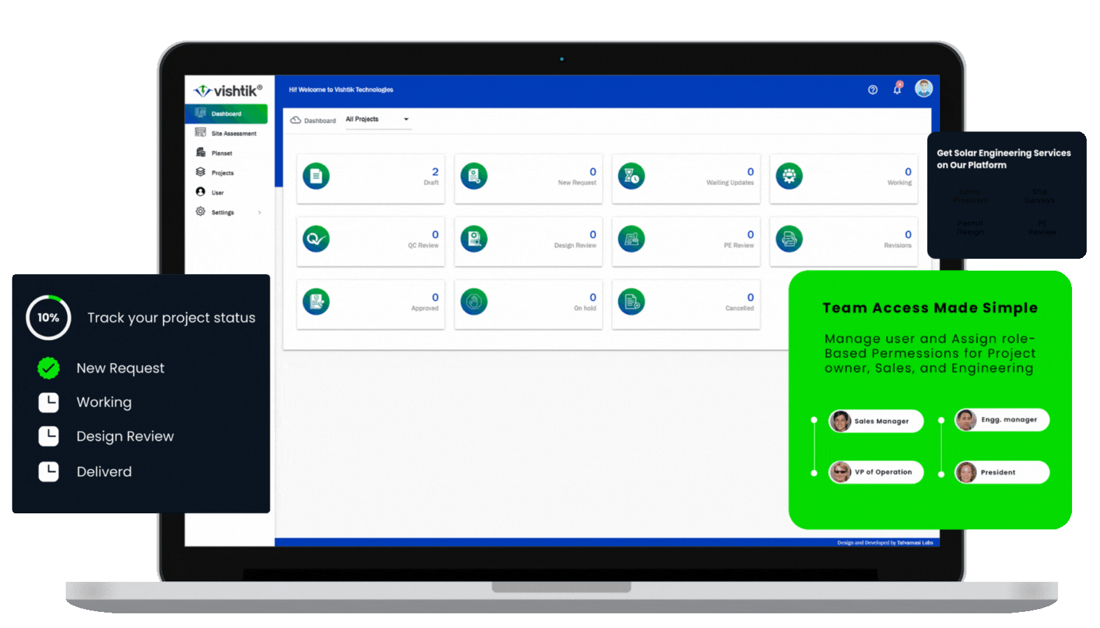 Solar Engineering Services Portal - Vishtik Technologies