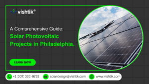 Blog banner featuring photovoltaic panels for a Philadelphia solar project guide