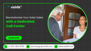 Blog banner showing a representative meeting a homeowner for solar sales support