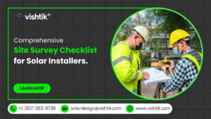 Blog banner showing two surveyors reviewing plans beside measuring equipment