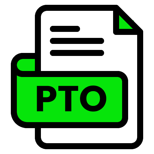 Green and black icon of a permission-to-operate document