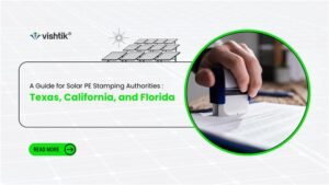 Blog banner about solar PE stamping authorities in Texas, California and Florida
