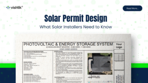 Banner showing a photovoltaic and energy storage plan set for solar installers