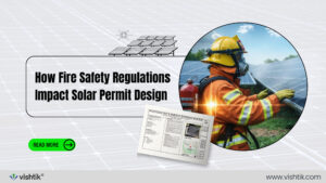 Blog banner about fire safety regulations that affect solar permit design