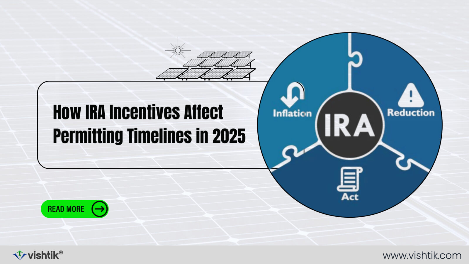 Blog banner about how Inflation Reduction Act incentives affect solar permitting timelines