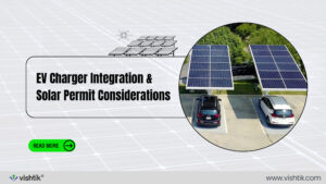 Blog banner about integrating EV chargers into solar permit designs