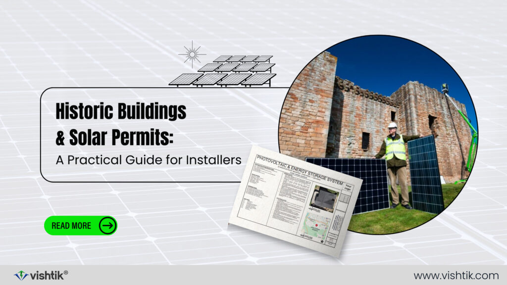 Blog banner about solar permitting for historic buildings and protected properties