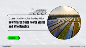 Blog banner explaining shared community solar power and who benefits