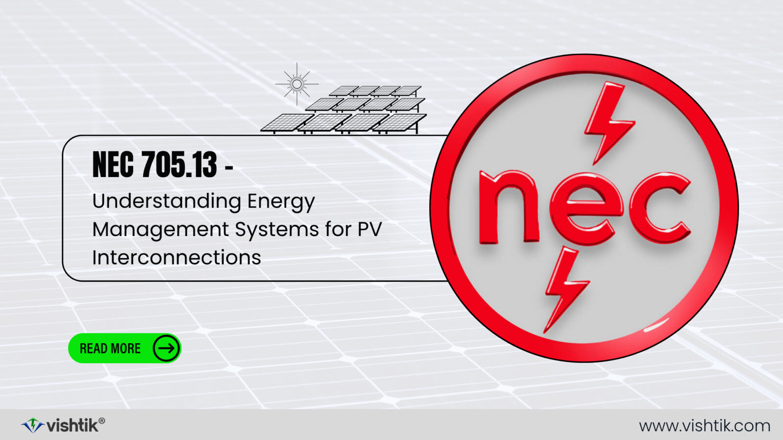 Blog banner about NEC 705.13 and energy management systems for PV interconnections