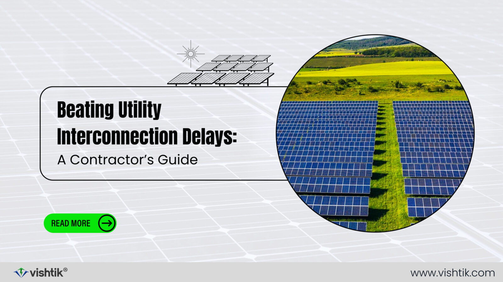 Blog banner about overcoming utility interconnection delays for solar contractors
