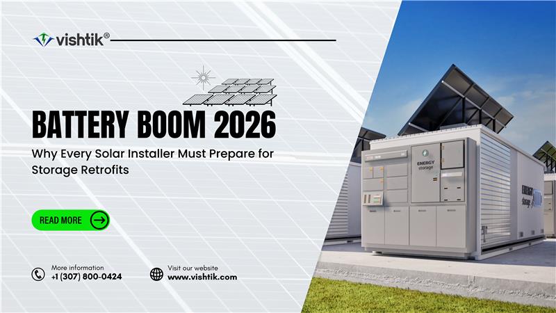 Blog banner about preparing solar installers for battery storage retrofits in 2026