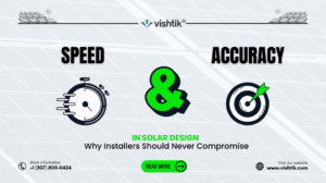 Blog banner comparing speed and accuracy in professional solar design