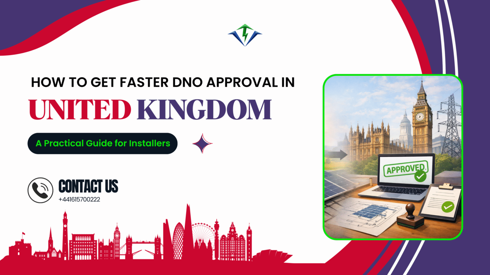 Blog banner about faster DNO approval for solar installers in the United Kingdom